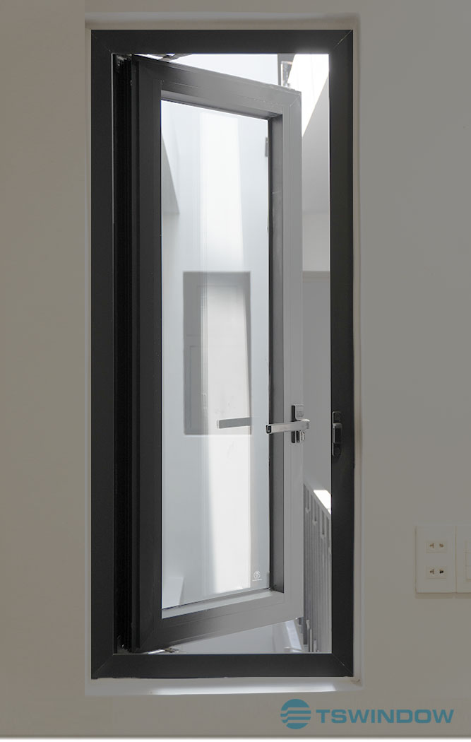 Cửa sổ nhôm kính mở quay 1 cánh 